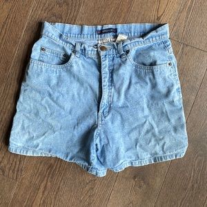 Vintage 90s billblass jean shorts size 8 light blue